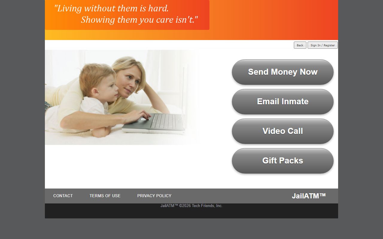 JailATM deposit portal for Halifax County Adult Detention Center inmate funds